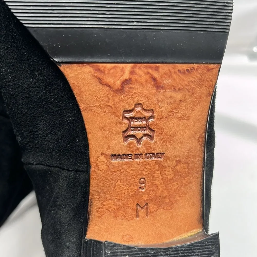 Vintage Black Suede Roberto Vianni for Neiman Marcus Over the Knee Boots